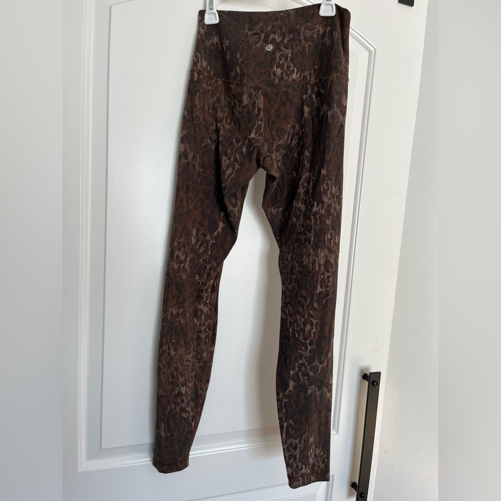 Lululemon Align High-Rise Pant 28” Lined Truleopard MAX Brown Multi size 6 - Picture 5 of 11